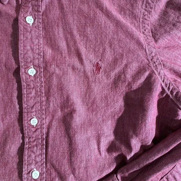 Ralph Lauren Men's Casual Purple Button-Down Shirt - Picture 7 of 8